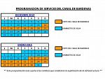 calendario canal de bardenas