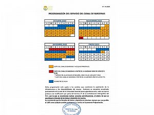 PROGRAMACION CANAL DE BARDENAS 01-10-2020