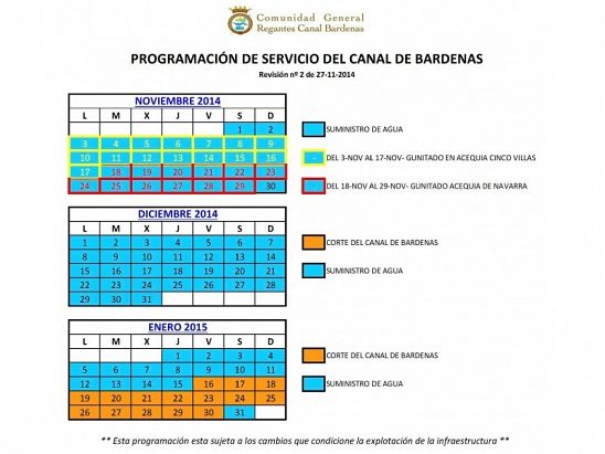 Modificación Canal de Bardenas 28-11-2014