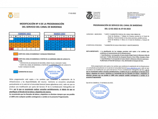 Modificación nº 4 Programación Canal Modificación nº 4 Programación Canal